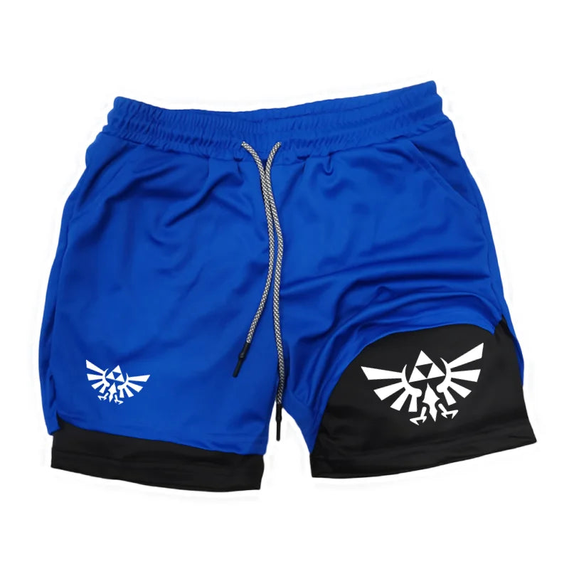 2025 Summer Z-Zelda men's double layered shorts men