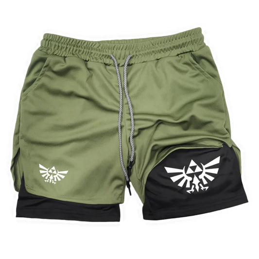 2025 Summer Z-Zelda men's double layered shorts men