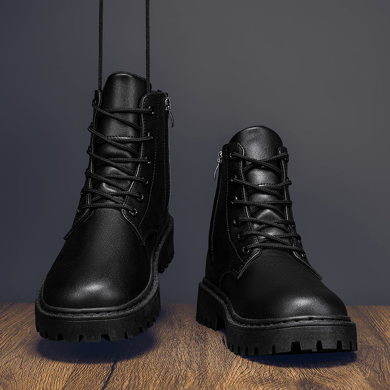 Men'S Classic Black Dress Shoes .