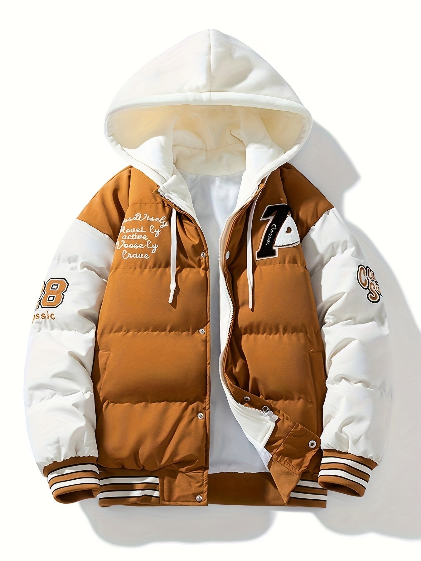 Men's Heavyweight Full-Zip Hooded Jacket .