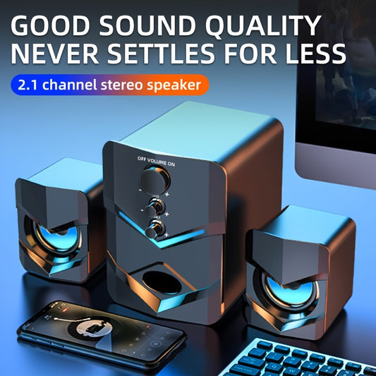 High-Quality 2.1 Stereo Desktop Speaker.