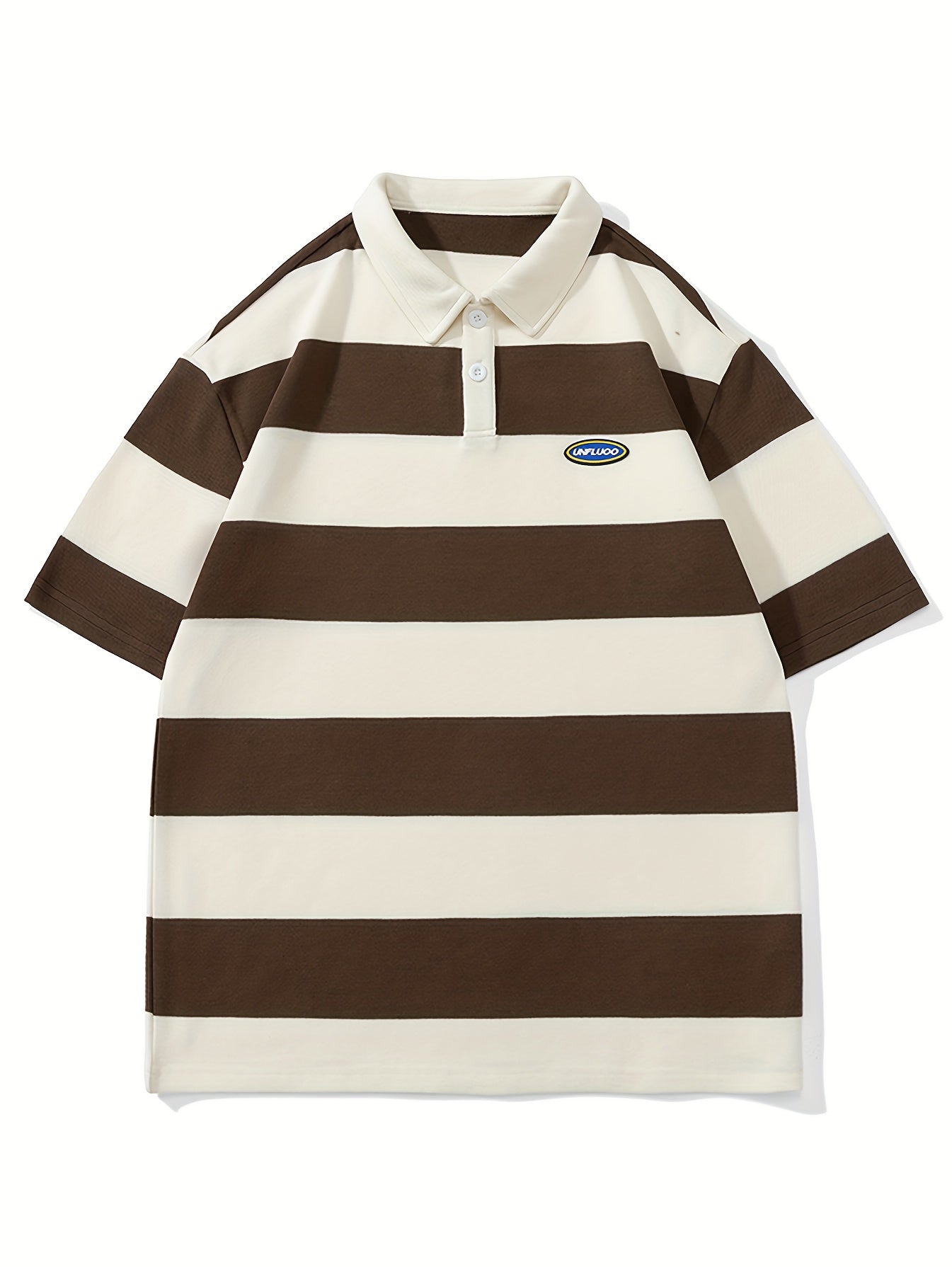Breathable Cotton Summer Men's Casual Striped Short Sleeve Shirt .