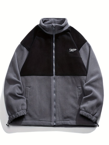 Stylish Men's Color Block Jacket .