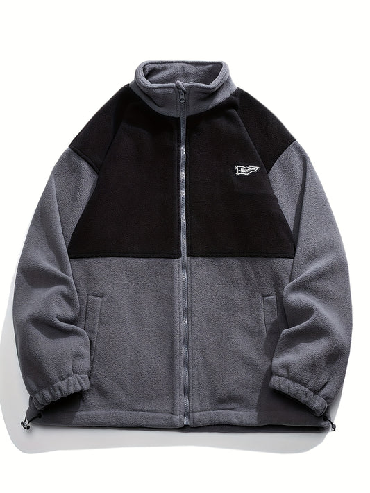 Stylish Men's Color Block Jacket .