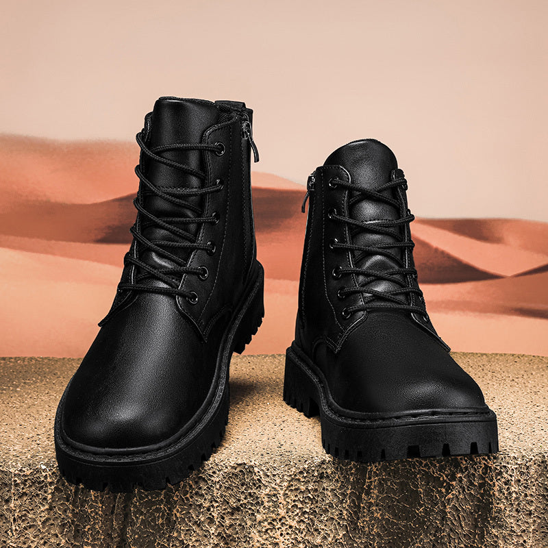 Men'S Classic Black Dress Shoes .