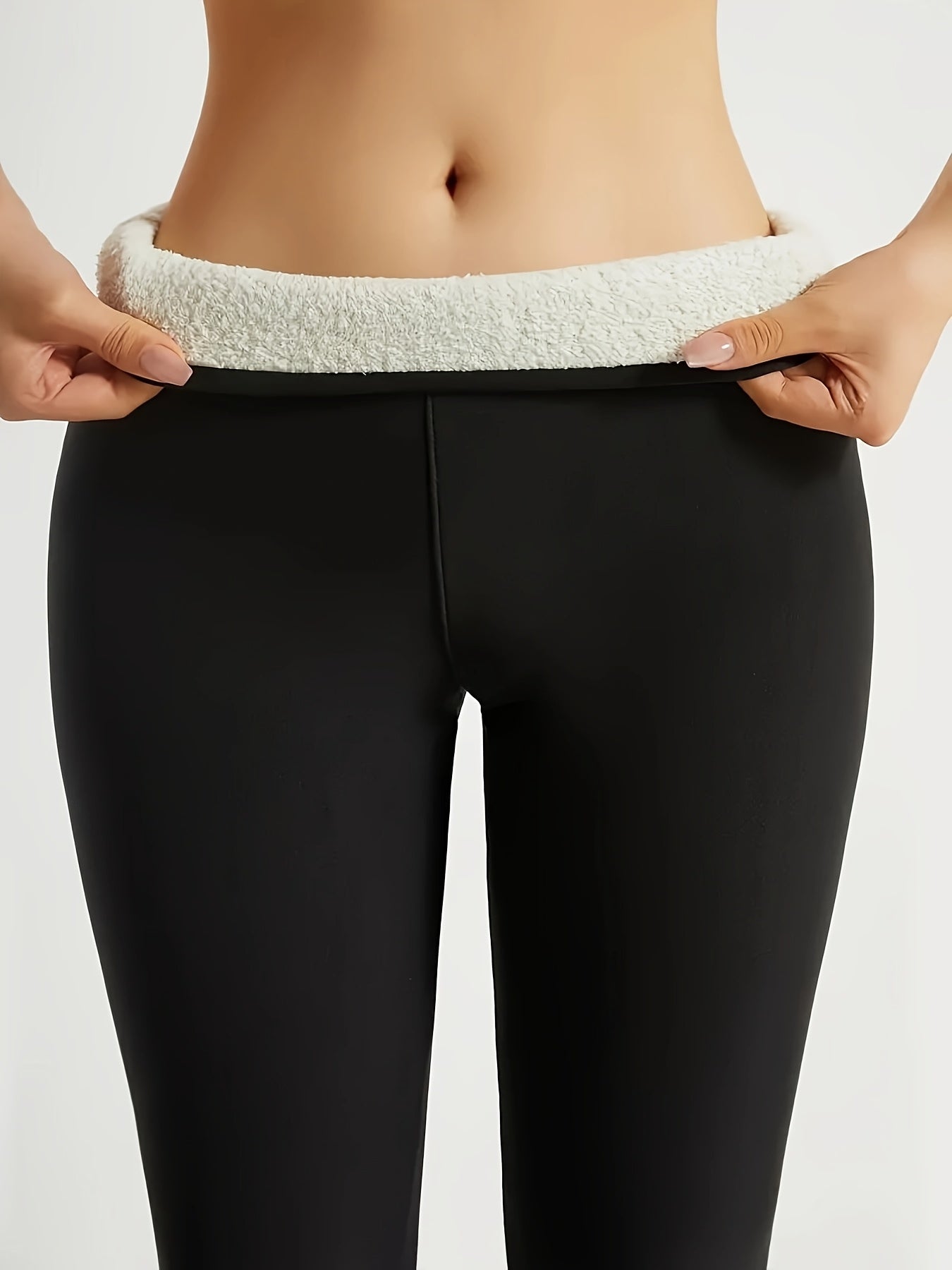 Sports Fitness Warm and Fleece Lined Tights
