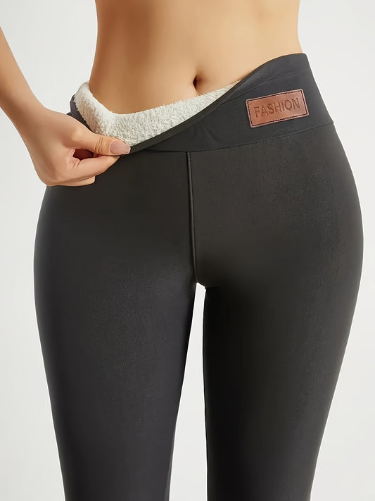 Sports Fitness Warm and Fleece Lined Tights