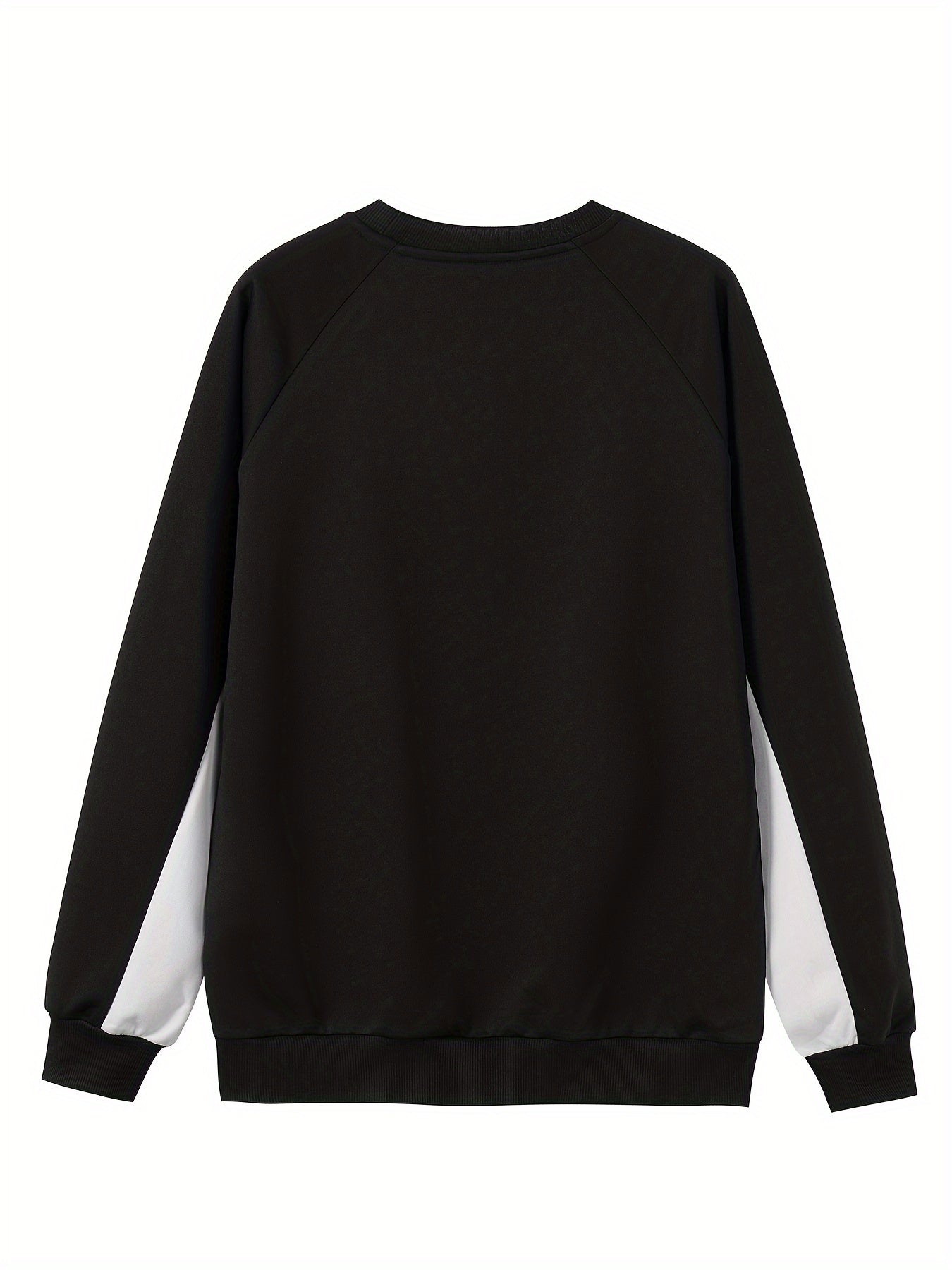 Men's Casual Letter Print Pullover .