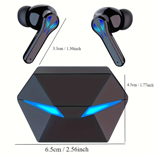 Wireless Earbuds, 48H Playback with LED Battery Display .