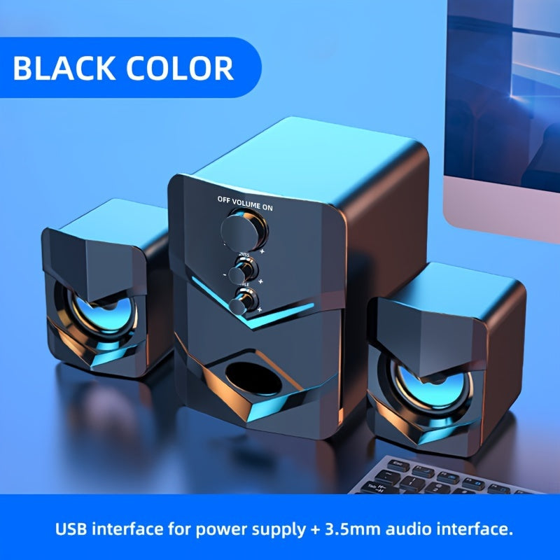 High-Quality 2.1 Stereo Desktop Speaker.