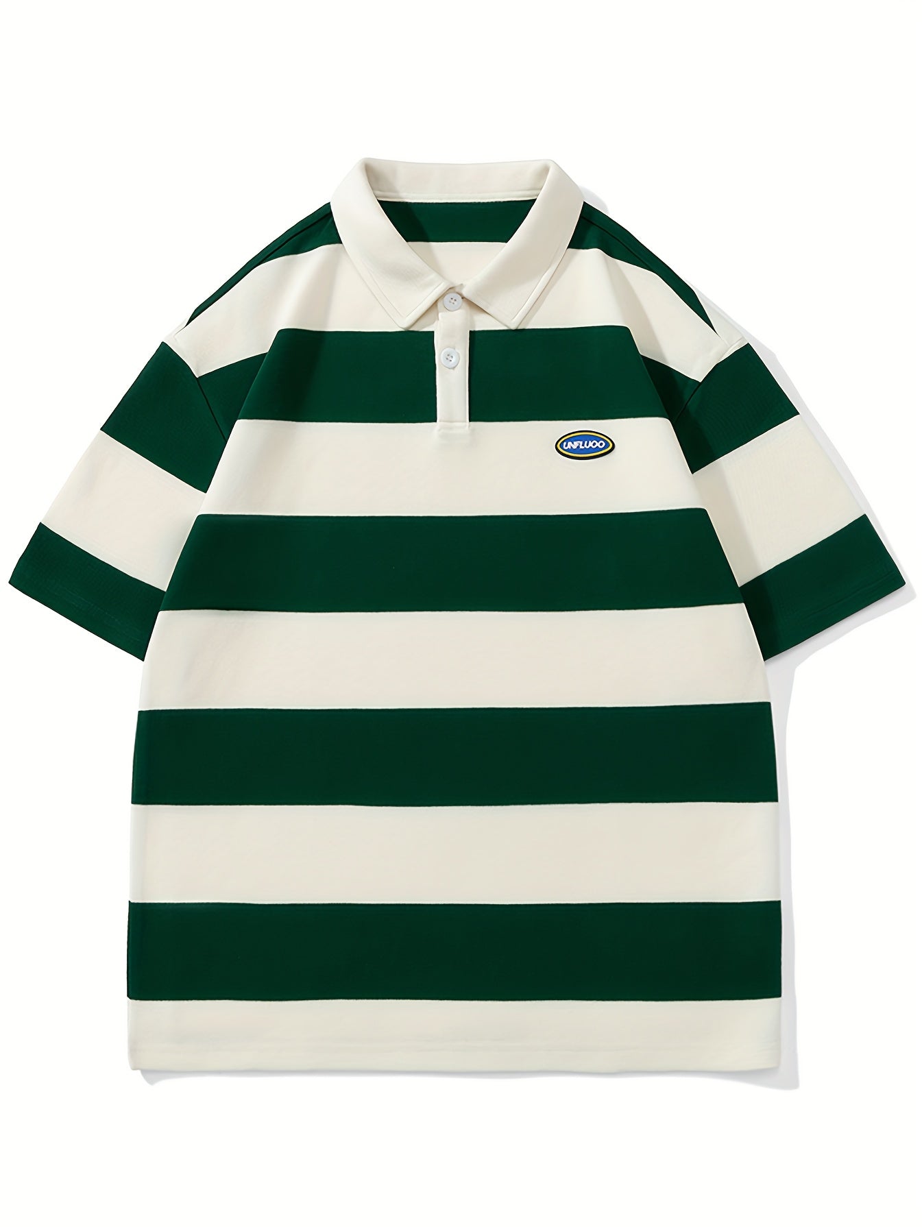Breathable Cotton Summer Men's Casual Striped Short Sleeve Shirt .