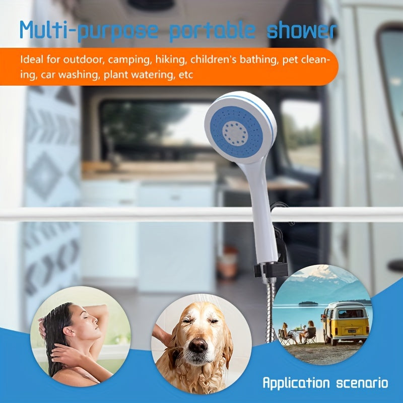 Portable Camping Shower, USB Rechargeable Outdoor Camping Shower Pump .