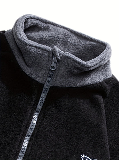 Stylish Men's Color Block Jacket .